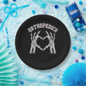 Assiettes En Carton Orthopédie Squelette Coeur main Ortho Infirmière R (Fête)