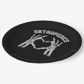 Assiettes En Carton Orthopédie Squelette Coeur main Ortho Infirmière R (Angle)