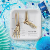 Assiettes En Carton Os de pied humain (Fête)