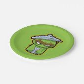 Assiettes En Carton Oscar le Grouch Zombie (Angle)