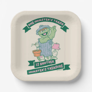 Assiettes En Carton Oscar le Groupement Monster Treasure Graphic