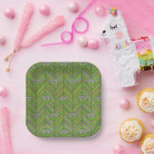 Assiettes En Carton Oscar the Grouch | 80's Throwback Pattern (Fête)