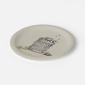 Assiettes En Carton Oscar vintage dans une poubelle (Angle)