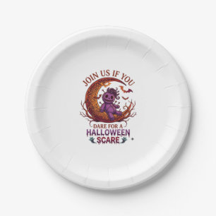 Assiettes En Carton Osez Halloween Épouvante Violet Poupée Vaudou Croi