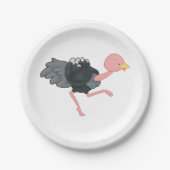 Assiettes En Carton Ostrich Running (Devant)