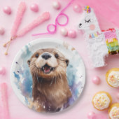Assiettes En Carton Otter (Fête)
