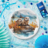 Assiettes En Carton Otter (Fête)