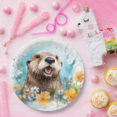 Assiettes En Carton Otter (Fête)