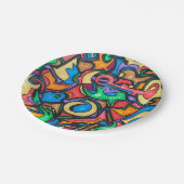 Assiettes En Carton Où Avez-Vous Caché L'Art Abstrait De Bonbons ? (Angle)