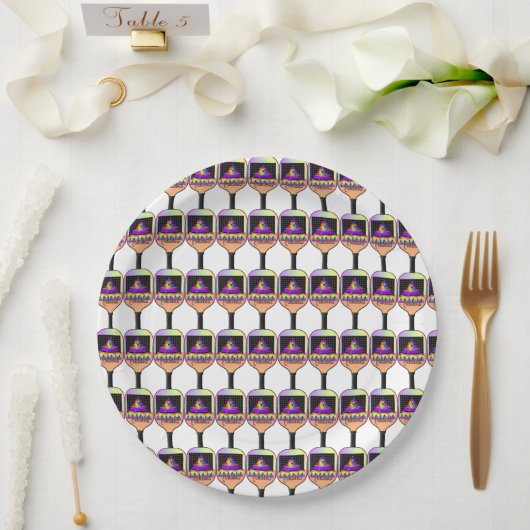 Assiettes En Carton Où est le Pickleball ? (Mariage)