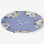 Assiettes En Carton Où l'amour grandit la fête des mères (Angle)