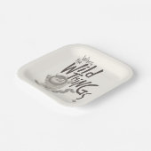 Assiettes En Carton Où les choses sauvages sont citées (Angulaire)