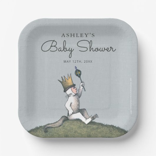 Assiettes En Carton Où les choses sauvages sont des plaques de papier (Recto)