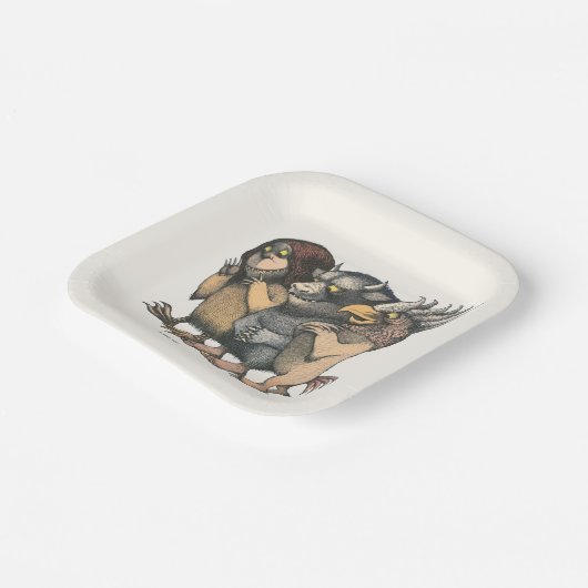 Assiettes En Carton Où sont les choses sauvages | Créatures (Angulaire)