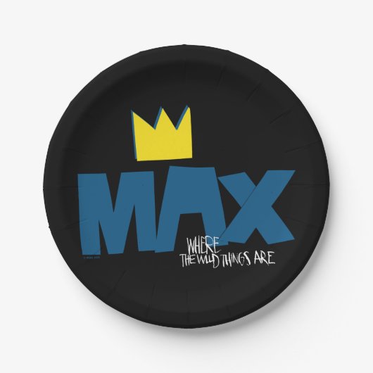 Assiettes En Carton Où sont les choses sauvages | Max et Couronne (Devant)