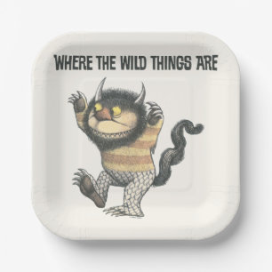 Assiettes En Carton Où sont les choses sauvages   Wild Thing