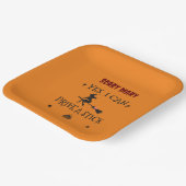 Assiettes En Carton Oui, Je Peux Conduire Un Bâton Dit La Sorcière (Angulaire)