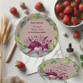 Assiettes En Carton Our Little Pumpkin 1st Birthday Fall Wreath Purple