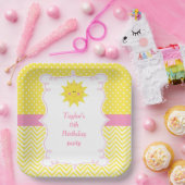 Assiettes En Carton Our little Sunshine Birthday Thank You (Fête)