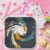 Assiettes En Carton Ouragan Twirl (Fête)