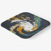 Assiettes En Carton Ouragan Twirl (Angulaire)