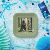 Assiettes En Carton Ours avec bière d'anniversaire (Fête)