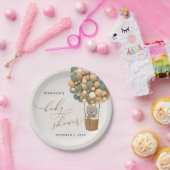 Assiettes En Carton Ours, Ballons verts, Ballons à air chaud, Baby sho (Fête)