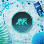 Assiettes En Carton Ours bleu Kodiak (Fête)