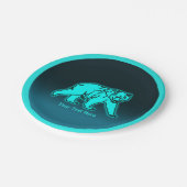 Assiettes En Carton Ours bleu Kodiak (Angle)