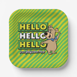 Assiettes En Carton Ours Boo Boo Bonjour Bonjour Bonjour De Jellystone
