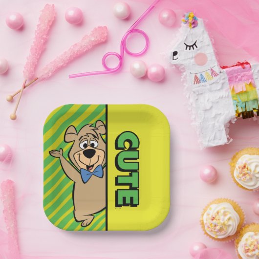 Assiettes En Carton Ours Boo-Boo mignon (Fête)