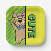 Assiettes En Carton Ours Boo-Boo mignon (Recto)