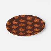 Assiettes En Carton Ours Brown (Angle)