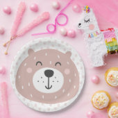 Assiettes En Carton Ours Brown mignon - Plaques Anniversaires de enfan (Fête)