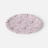 Assiettes En Carton Ours chat pingouin Plaques en papier Motif sans co (Angle)