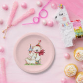 Assiettes En Carton Ours d'anniversaire (Fête)