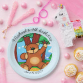 Assiettes En Carton Ours dans les prairies (Fête)