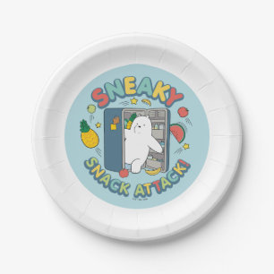 Assiettes En Carton Ours De Glace - Attaque Snack Sneaky!