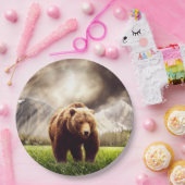 Assiettes En Carton Ours de montagne (Fête)