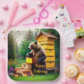 Assiettes En Carton Ours de ruche (Fête)