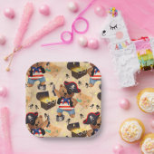 Assiettes En Carton Ours de scellement (Fête)