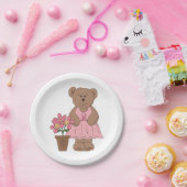 Assiettes En Carton Ours de sensibilisation au cancer du sein en robe (Fête)