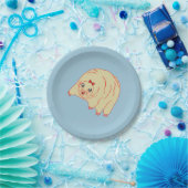 Assiettes En Carton Ours d'eau mûr Tardigrade Anime plaque de papier (Fête)