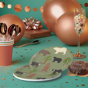 Assiettes En Carton Ours du monde