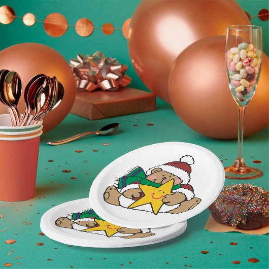 Assiettes En Carton Ours étoile