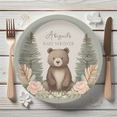 Assiettes En Carton Ours forestier