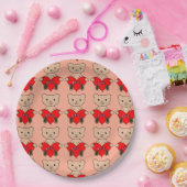 Assiettes En Carton Ours Mignon (Fête)
