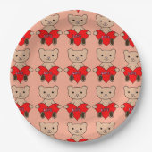 Assiettes En Carton Ours Mignon (Devant)