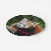 Assiettes En Carton Ours Panda Rouge (Angle)