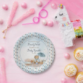 Assiettes En Carton Ours | Parapluie Bleu Bearly Wait Garçon Bébé Spri (Fête)